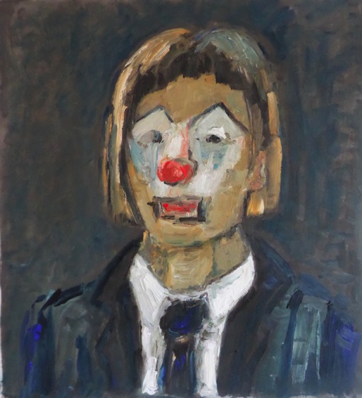 Clown Girl _oil on canvas _FJ Jacquet